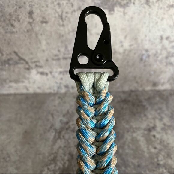 Paracord Keychain Hiking Whistle Outdoor Sporty Handmade Unisex Active NEW - Picture 4 of 10